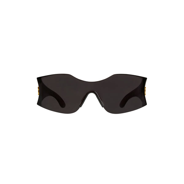 Hourglass Mask Sunglasses (Black)