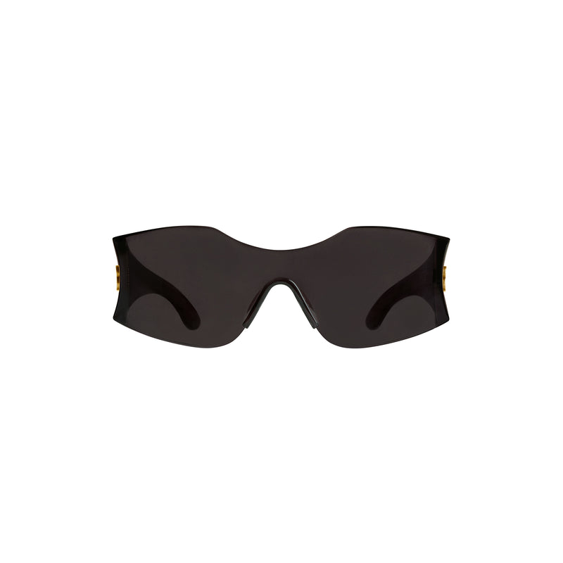 Hourglass Mask Sunglasses (Black)