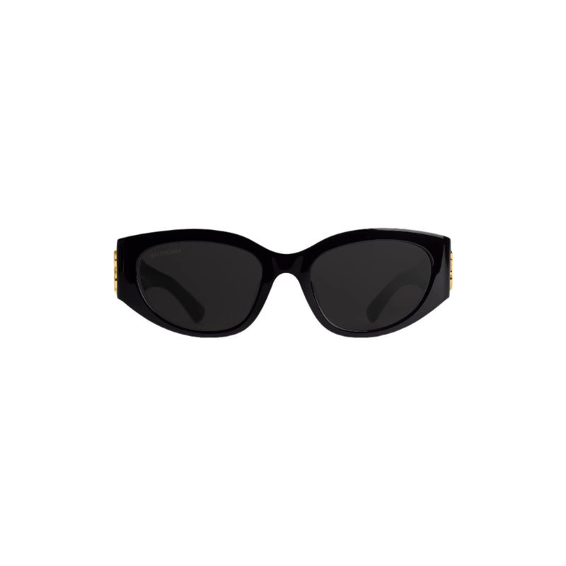 Women's Bossy Round Af Sunglasses (Black)