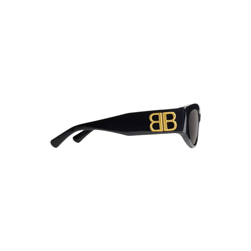 Women's Bossy Round Af Sunglasses (Black)