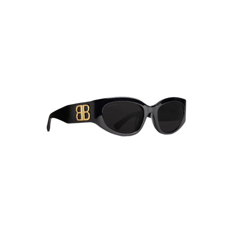 Women's Bossy Round Af Sunglasses (Black)