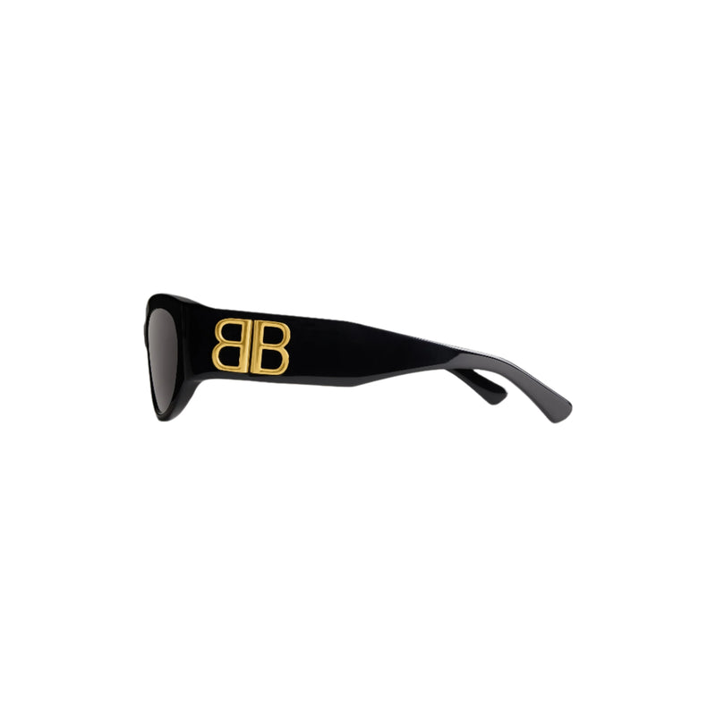 Women's Bossy Round Af Sunglasses (Black)