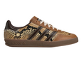 x Wales Bonner Gazelle Snake Sneakers (Dust Rust/Wonder White/Collegiate Burgundy)