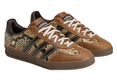 x Wales Bonner Gazelle Snake Sneakers (Dust Rust/Wonder White/Collegiate Burgundy)