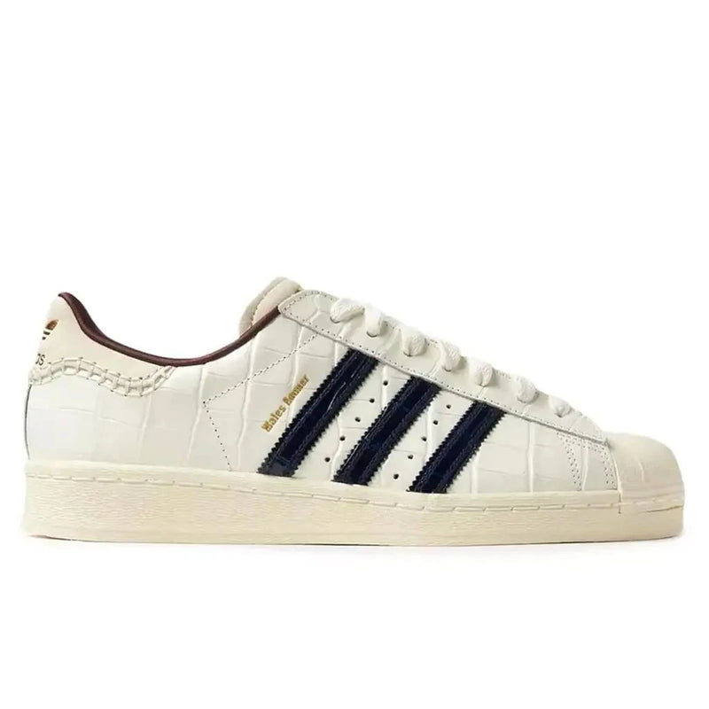 x Wales Bonner Superstar Sneakers (Wonder White/Collegiate Navy/Night Red)