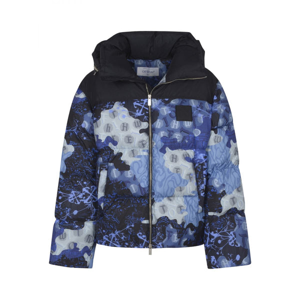 Rip Down Puffer Jacket (Camouflage/Black)