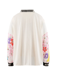 Long Sleeve Wide T-shirt (Sakura/White)