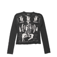 Baby Gary Shrunken Longsleeve T-Shirt (Faded Black)