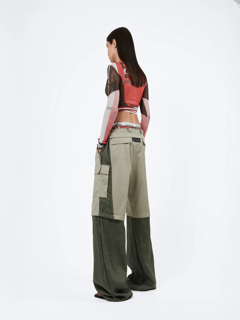 Baggy Cargo Pants (Olive Grey)