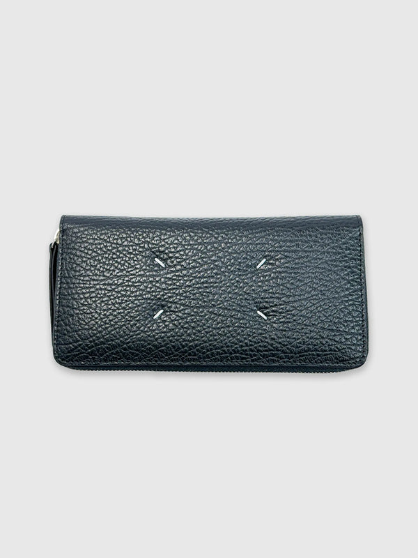 Grained Leather Wallet (Black)