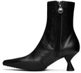 Leather Ankle Boots (Black)