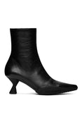 Leather Ankle Boots (Black)