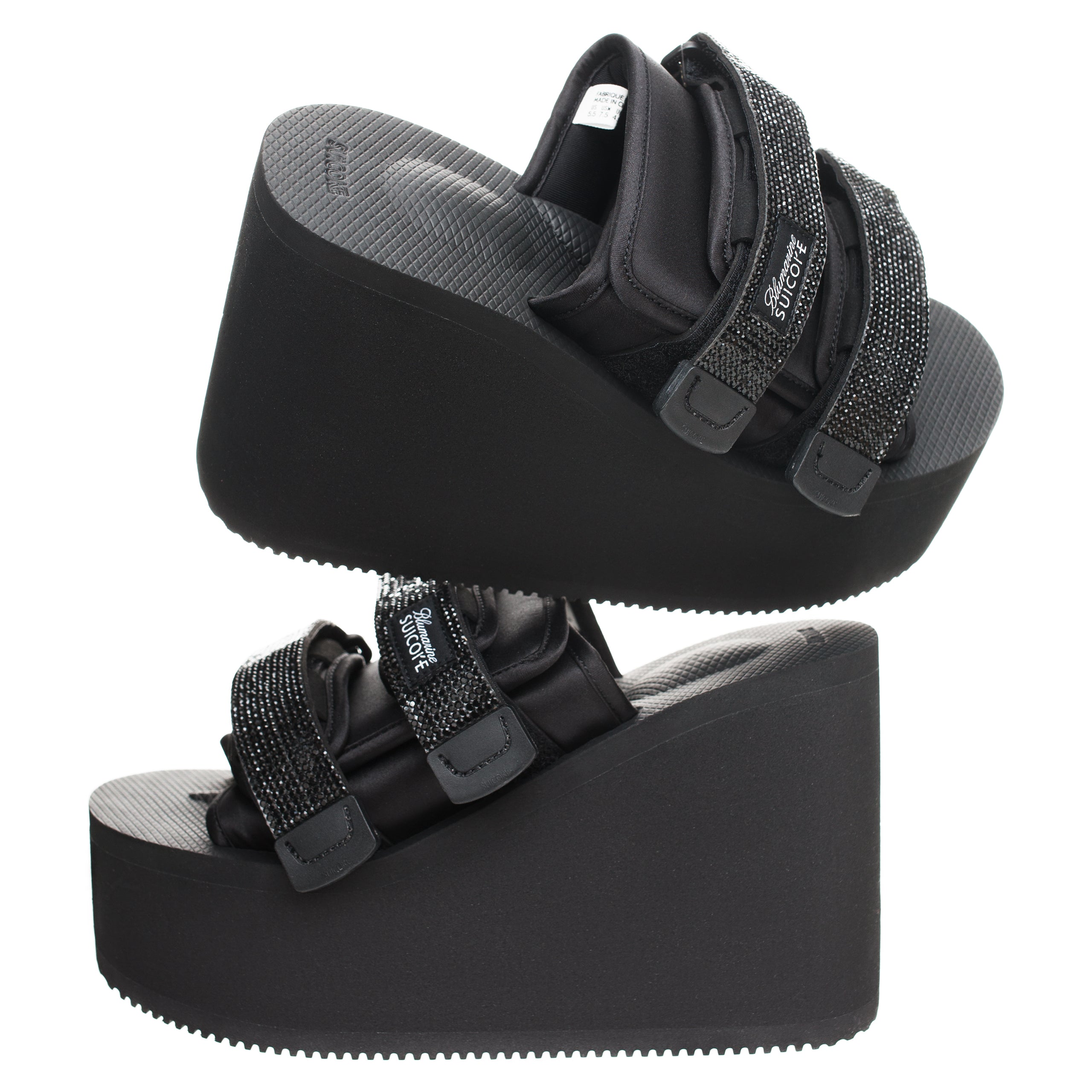 Slides Moto X Suicoke Wedge Sandal (Black)