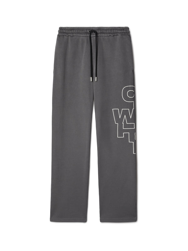 Outline Arrow Sweatpants (Black/White)