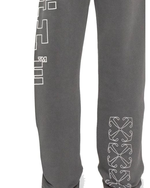 Outline Arrow Sweatpants (Black/White)