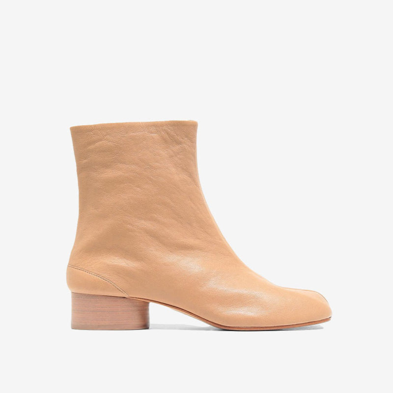 Tabi Ankle Boots (Beige)