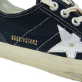 Women's V-Star Canvas Sneakers (Navy/Silver)