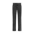 Bi-tone Straight Leg Jeans (Washed Black/Black)