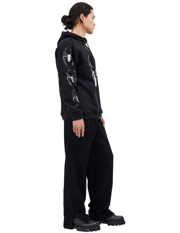 Spider Cotton Hoodie (Black)