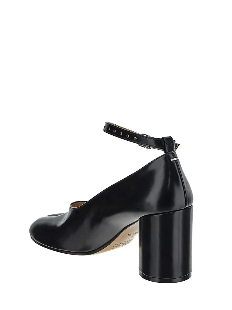 Tabi Mary Jane Ankle Strap Pumps(Black)