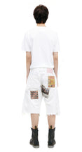 Shorts With Patches (White)