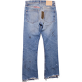 Patchwork Flare Jeans (Blue)