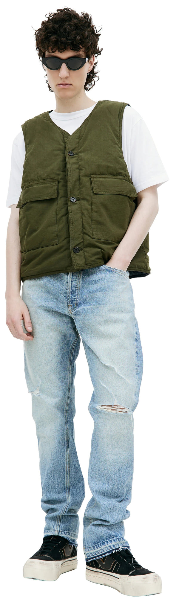 Reversible Gilet (Midnight/OD Green)