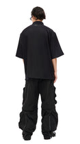 Zip-Up Short Sleeve Shirt (Black)