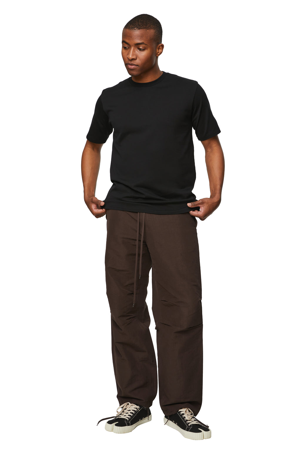 RAKINES HIGH DENSITY LINEN TRACK PANTS