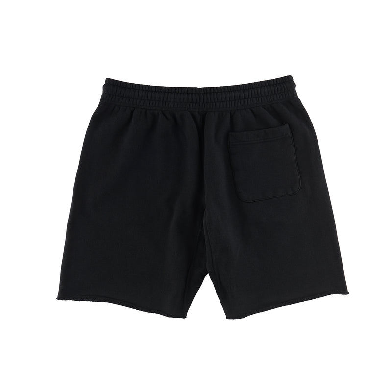 Saint Logo Cotton Shorts (Black)