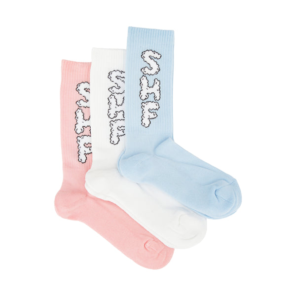 Cloud Logo Socks 3 Pack (Multicolor)