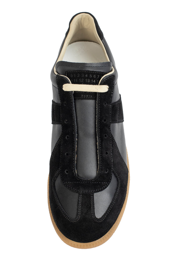 Black Leather Replica Sneakers (Women's)