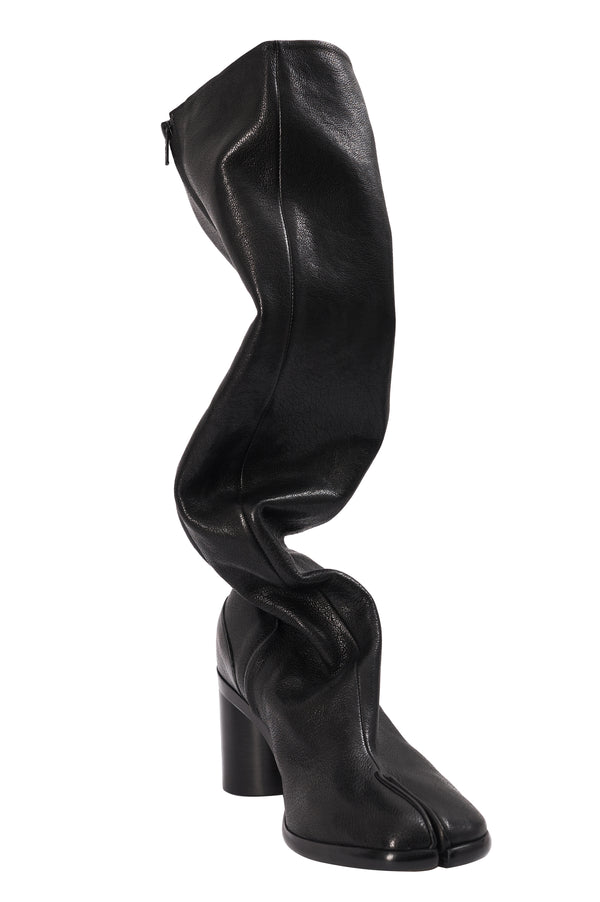 Tabi Knee-High Boots in Black