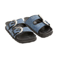 Regenerated Denim Monogram Sandal (Medium Dark Blue/Print)