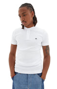 Organic Cotton Henley Shirt (White)