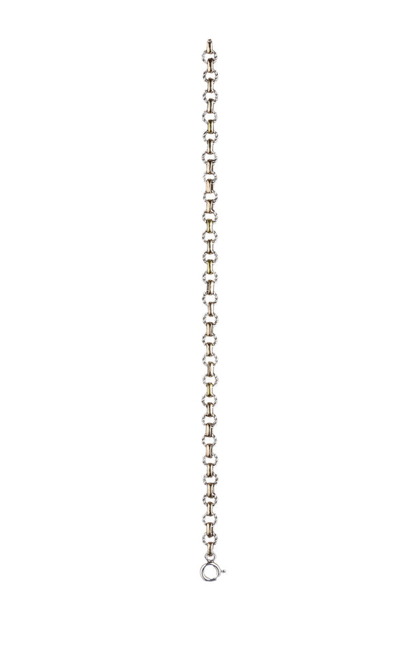 Silver Cable & Chain Bracelet
