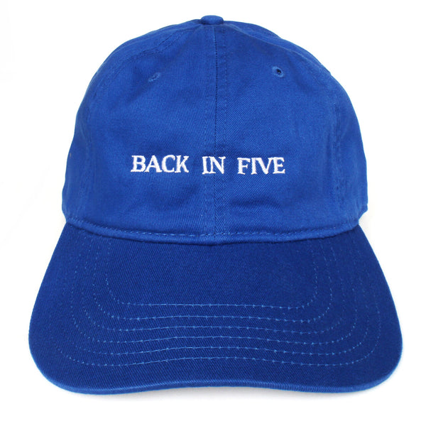 Back in Five Blue Cotton Cap