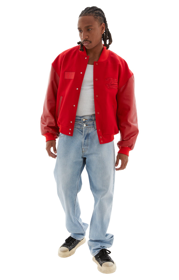 College Bomber Jacket (Red)