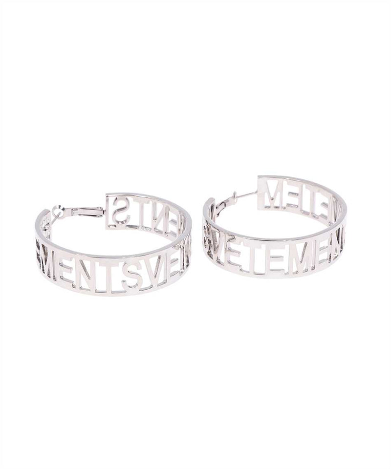 LOGO HOOP EARRINGS