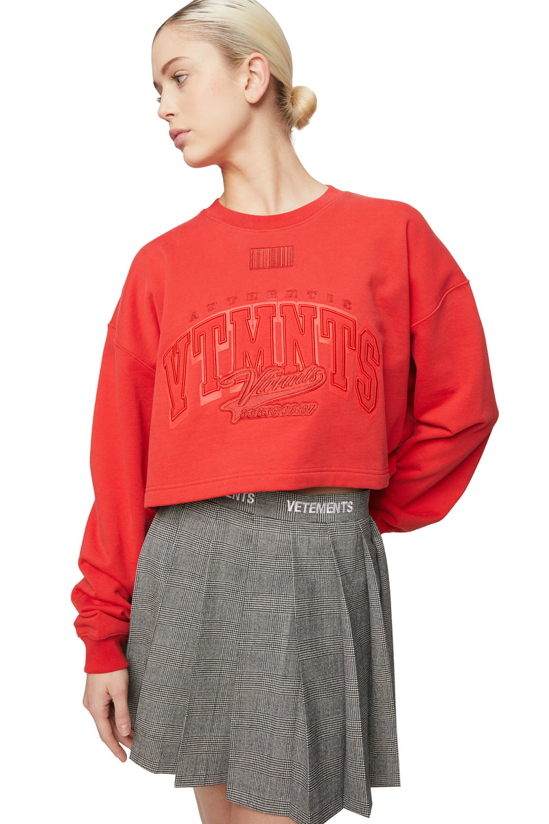 College Cropped Sweatshirt